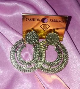 Combo of Boho Jhumka Earrings - Silver &amp; Gold Tone