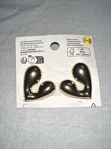 Gold Heart Earrings