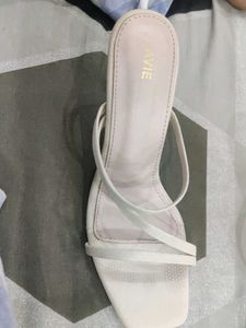 Chic Ivory Strappy Kitten Heel Sandals