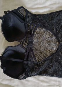Black Lace Teddy Bodysuit