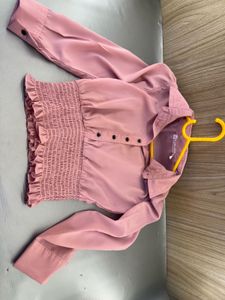 Chic Smocked Waist Button-Up Top
