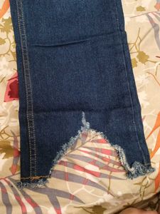 Stylish Blue Denim Flare Jeans