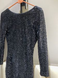 Sparkling Black Sequin Dress