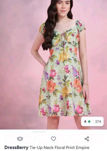 ୨୧ Whimsical Floral Milkmaid Mini Dress ୨୧