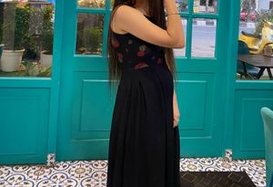 Stylish Black Midi Dress
