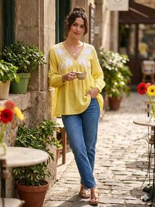 Butter Yellow Short Kurti