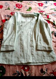 Light Green Textured Kurta