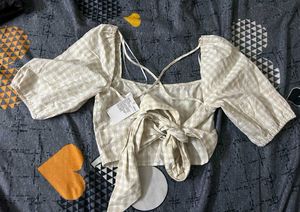 h&amp;m beige top