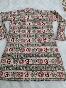 Boho Om Print Kurta