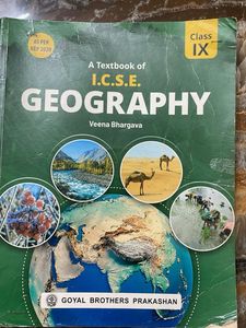 Class 9 ICSE Geography Textbook