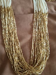 Elegant Beaded Necklace &amp; Earrings Set