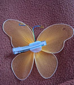 Butterfly Orange Sparkling hair clip