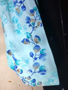Beautiful Blue Floral Salwar Pants