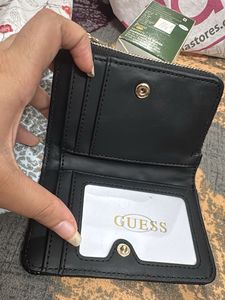 GUESS Black Quilted Wallet