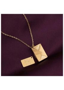 Envelope Necklace "Love You"