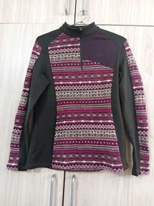 Cozy Patterned Zip-Up Sweater