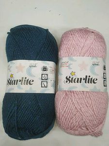 Starlite Yarn - blue & Pink