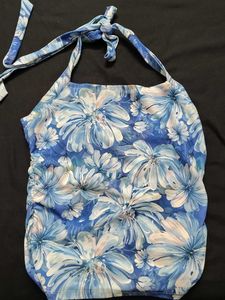 Floral Print Halter Bikini Top
