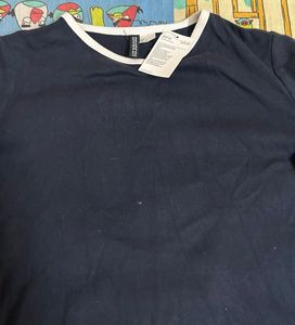 H&amp;M Navy Blue T-Shirt