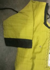 Green Kurta with Black Trim