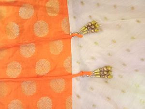 Orange Anarkali Gown