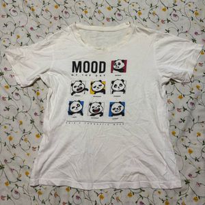 Cute Panda Mood Graphic T-Shirt