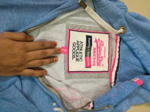 Superdry Blue Zip-Up Hoodie