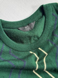 Dark green knit sweater