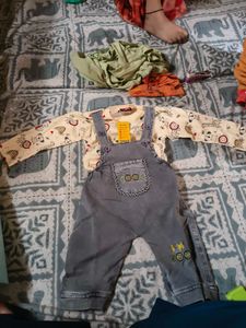 Baby Girls Cute Overalls Outfit