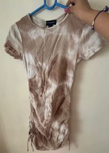 Ribbed Tie-Dye T-Shirt