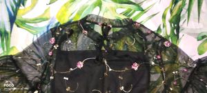 embroidered mess dress with inner