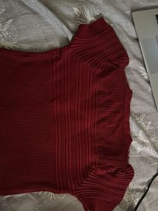 Chic Ribbed Lace Trim Top