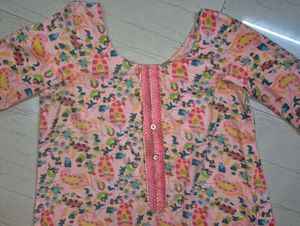 NEW Elegant Pink Paisley Print Kurta