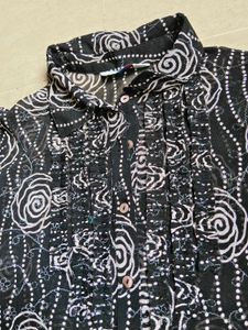 crocodile brand Sheer shirt