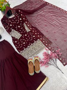 New Collections Of Top-Plazzo &amp; Dupatta Set