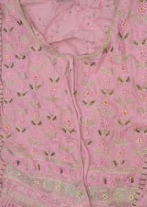 Elegant Pink Anarkali Gown