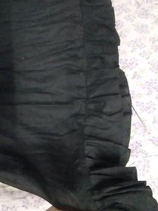 Black Gown With Red Combination