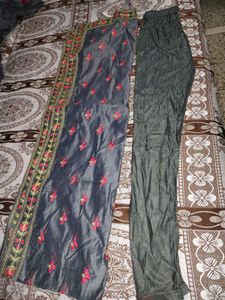 Grey embroidered GOWN