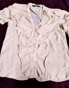 Zara Off White Dress Shirt