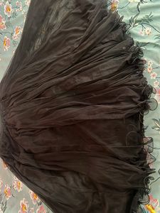 Black Tulle Maxi Skirt