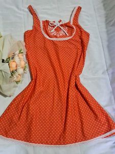 Cute Polka Dot dress top.