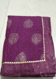 Saaree( Full Work On Saare)🔥✅.                                            Beautifully Full Worked Purple 💜 Saaree💓