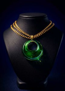 Amber-Inspired Pendant Necklace