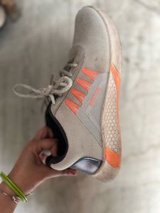 Gray &amp; Orange Sneakers
