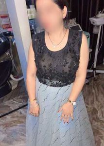 Designer Black &amp; Blue Gown