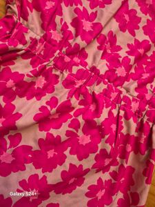 faballey pink Floral Wrap Dress