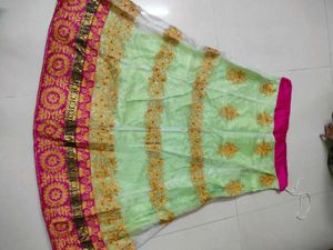 lehnga choli with unstitched blouse material