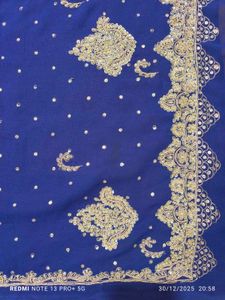 Vintage Zardosi Hand Work Saree