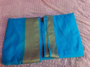 Unused Soft Blue Saree (Women's)