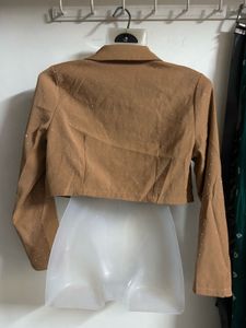 Sparkly Brown Cropped Blazer